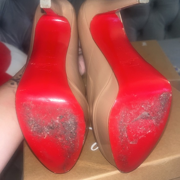 Bianca 140 patent calf Christian louboutin Size 38 nude - Picture 5 of 6